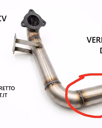 DOWNPIPE INOX TUBO RIMOZIONE CATALIZZATORE FIAT GR