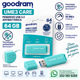 Chiavetta USB Goodram UME3 Care 64GB USB 3.2