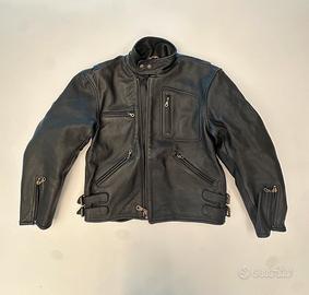Giacca spidi moto in pelle con protezioni - tg M
