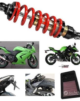 kawasaki Ninja 650 250 accessori mono catena plexi