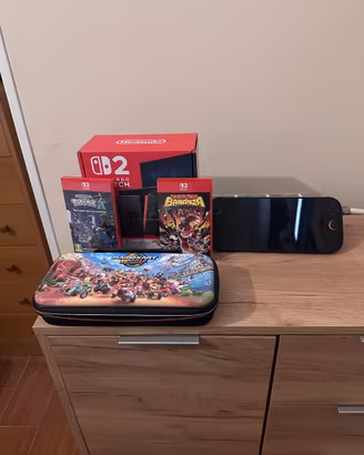 Nintendo Switch 2 + 2 giochi + custodia