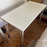 Scrivania, bianco, 120x60 cm