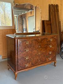 Camera da letto Vintage 1951 - Radica di Noce