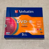 DVD-R Colour Verbatim (5DVD) - AZO 16x 120 Min