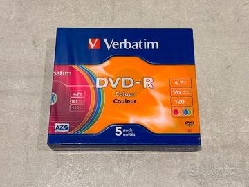 DVD-R Colour Verbatim (5DVD) - AZO 16x 120 Min