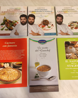 Lotto libri e riviste di cucina