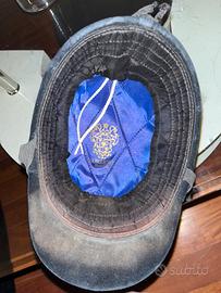 Cap donna/ragazza da equitazione in velluto nero