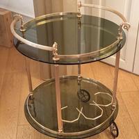 carrello bar in ottone 