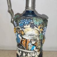Caraffa Vintage in Ceramica e Metallo –Brocca