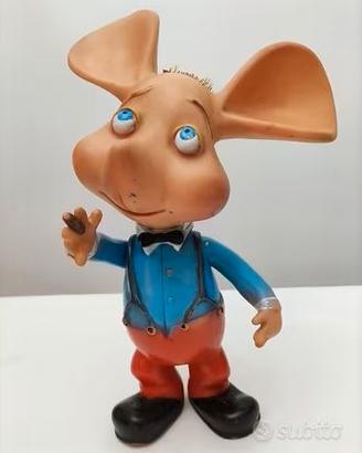 TOPO GIGIO PUPAZZO IN GOMMA DEL 1960-ITALOCREMONA
