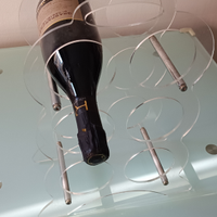 Porta Bottiglie Vino in Plexiglass trasparente - D