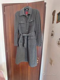 Cappotto in lana e mohair grigio Combipel tg 46