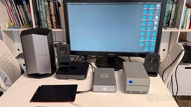 Workstation Mac mini i7 64GB + eGPU Vega56 + RAID