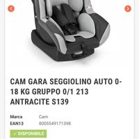 Seggiolino cam auto