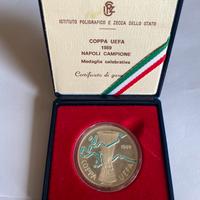 Medaglia celebrativa Coppa Uefa Napoli