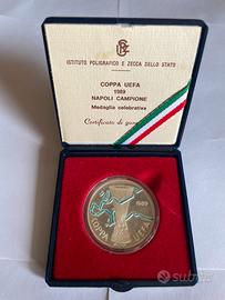 Medaglia celebrativa Coppa Uefa Napoli