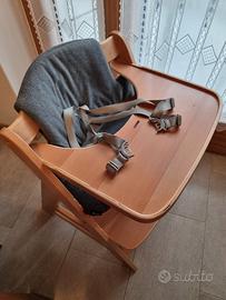 Seggiolone Hauck Alpha Move Newborn Set | Evolutivo 5in1 Con Sdraietta, Cuscino E Vassoio - Grigio