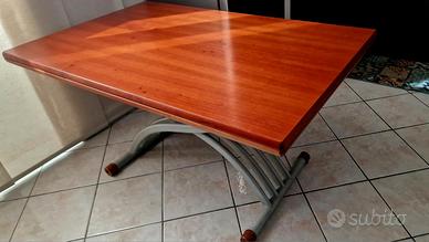 Tavolo trasformabile saliscendi con sedie