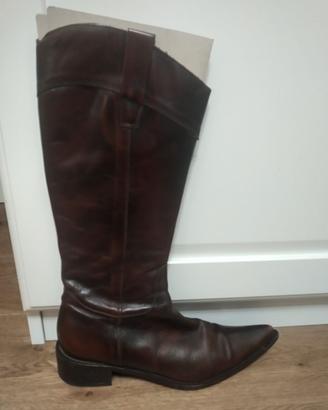 stivali camperos in pelle - donna n. 38