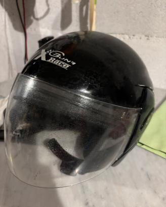 Casco moto taglia s nero