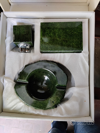 Kit del fumatore in marmo verde