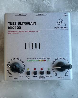 Behringer Tube Ultragain MIC100 – Preamplificatore