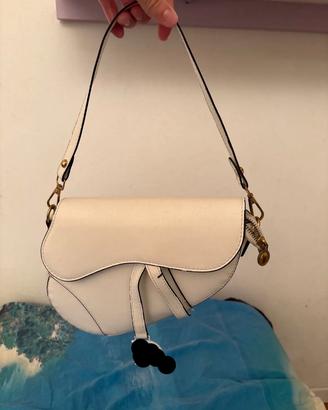 Borsa saddle bianca