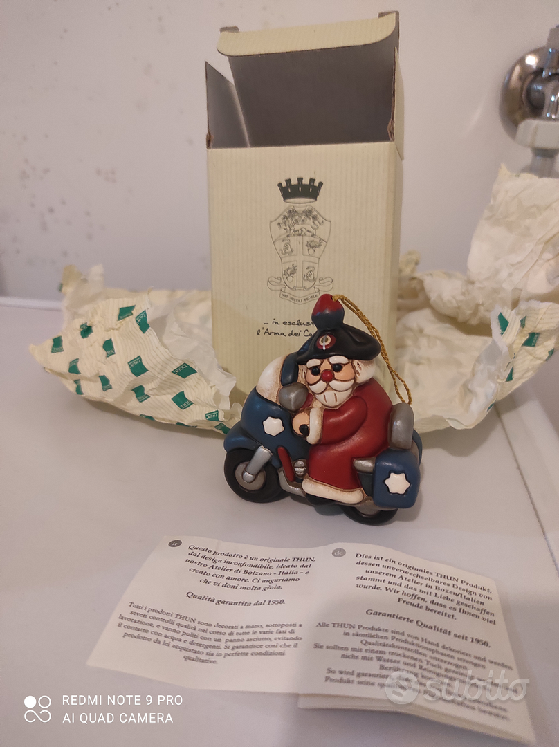 THUN Carabiniere Babbo Natale Moto Collezionismo In vendita a Verona