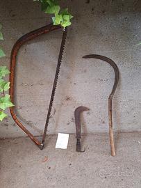 set antichi attrezzi civiltà contadina lombrada 