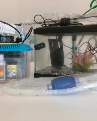 Acquario 17 con vari accessori