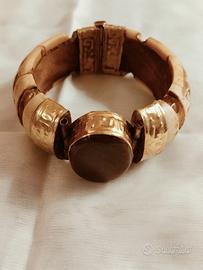 Bracciale vintage tribale con pietra d’agata