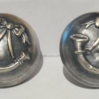 2 bottoni militari antichi: Bersaglieri