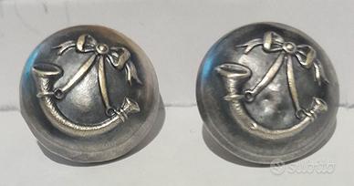 2 bottoni militari antichi: Bersaglieri