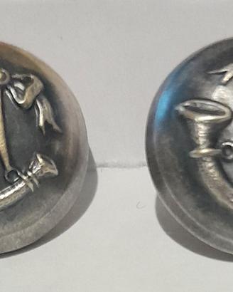 2 bottoni militari antichi: Bersaglieri