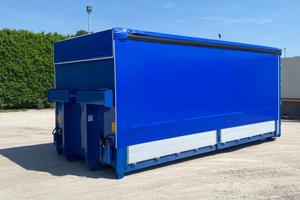 CONTAINER SCARRABILE NUOVO CENTINATO CON ALZA