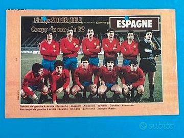 SPAGNA Squadra Espana 82 Scheda WORLD CUP 1982 WC