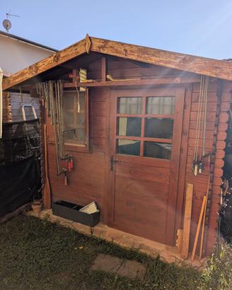 casetta in legno per giardino