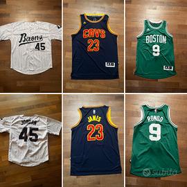 Set di 3 maglie NBA Cleveland, Jordan e Celtic