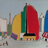 Sante Monachesi olio su tela