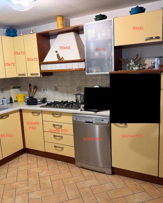 Cucina Componibile Angolare 190x330 Trattabile