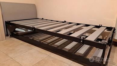 Letto singolo Axil con ulteriore rete salvaspazio