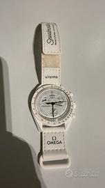 Swatch x Omega mission ti the moonphase bianco