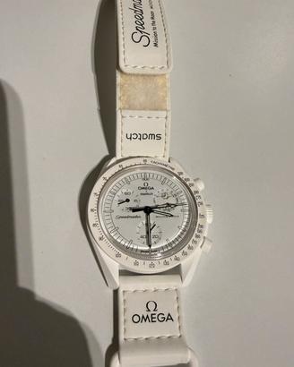 Swatch x Omega mission ti the moonphase bianco