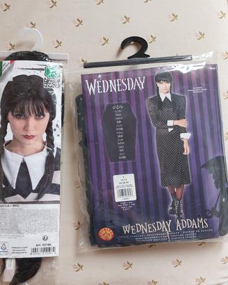 costume halloween Mercoledì Addams 