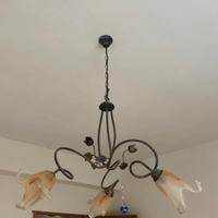 lampadari ferro battuto 