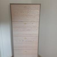 scarpiera beige 4 ripiani