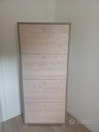 scarpiera beige 4 ripiani