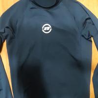 maglia Nob lycra felpata blu 