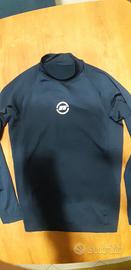 maglia Nob lycra felpata blu 