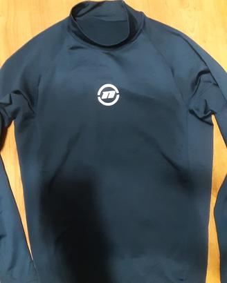 maglia Nob lycra felpata blu 